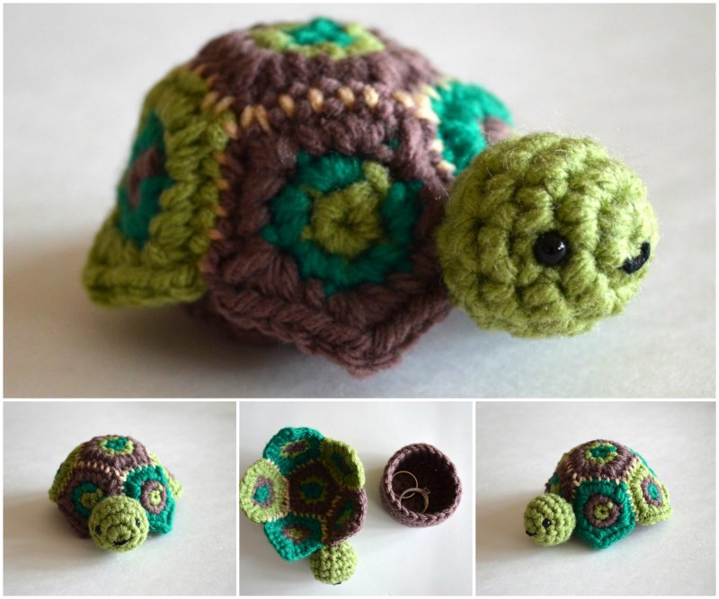 Crochet Secret Turtle Box Free Pattern