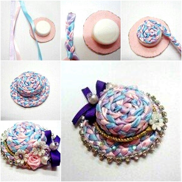 woven ribbon cap hat01