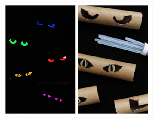 How to DIY Glowing Eyes with Paper Roll