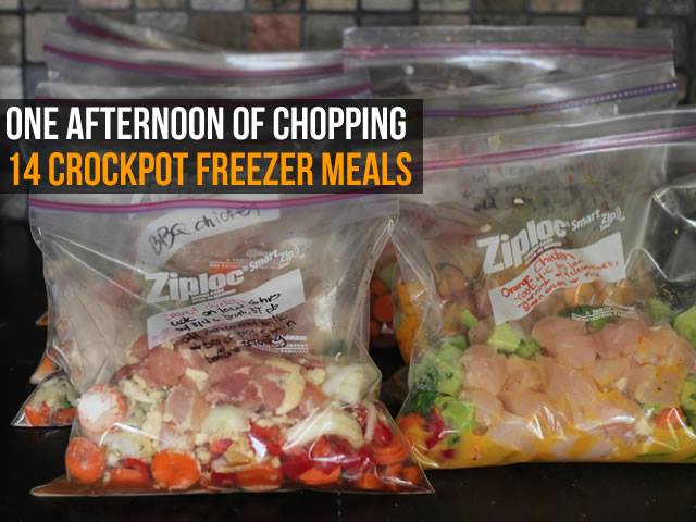 14 Crockpot Freezer Meals