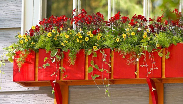 34 DIY Projects You Need To Make This Spring11- Colorful DIY window box