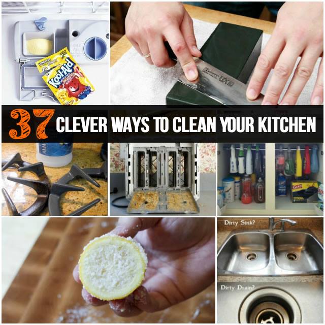 37 Fab and Clever Ways To Clean Your Kitchen