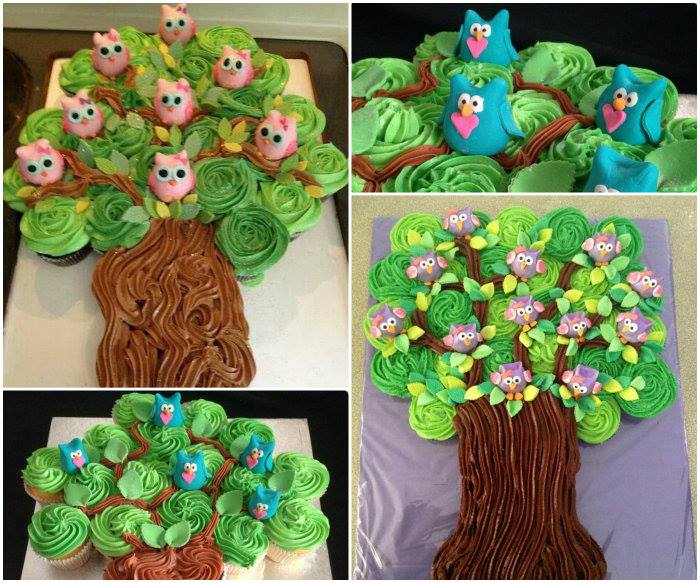 How to DIY Adorable Owl Tree Cupcake Tower