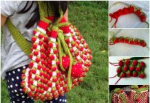 DIY Adorable Crochet Strawberry Stitch Free Pattern (Video) Diy Crochet strawberry stitch free pattern