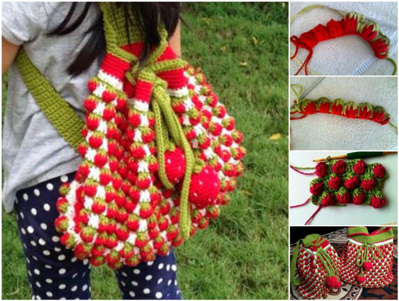 Diy Crochet strawberry stitch free pattern