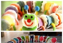 How to DIY Caterpillar Cupcake Cake Cute Caterpillar Cupcakes