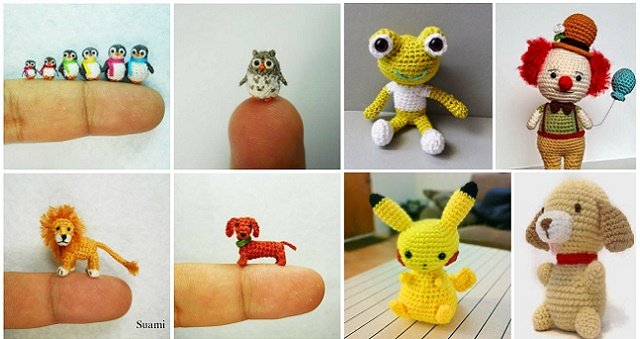 DIY Miniature Crochet Animals (Free Patterns)