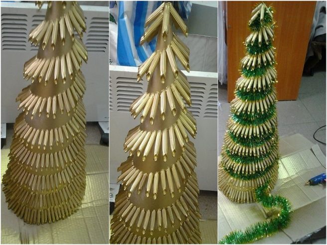 DIY Pasta Christmas Tree Tutorial