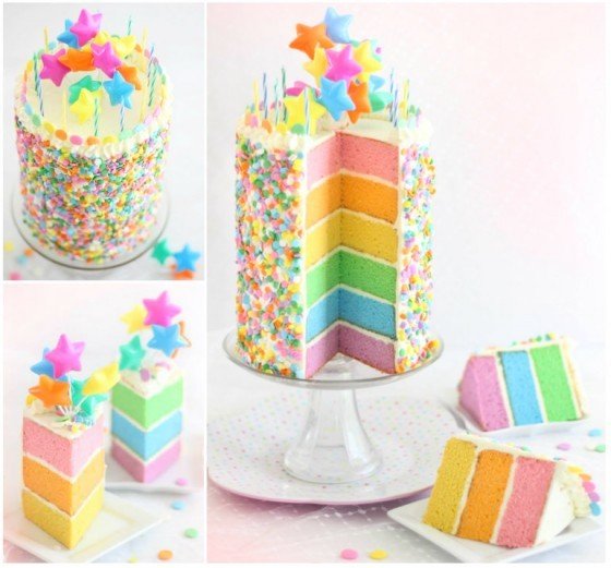 fabartDIY Pastel Rainbow Layer Cake Tutorial