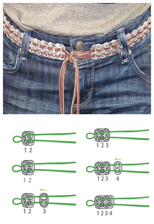 How to DIY Soda Pull Tab Belt Tutorial