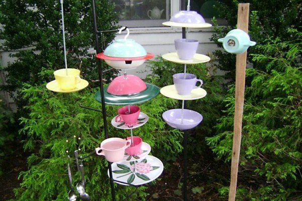 DIY Teacup Bird Feeder Collections and Tutorials