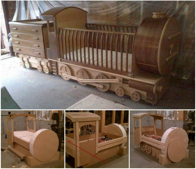 How to DIY Amazing Train Bed Tutorial