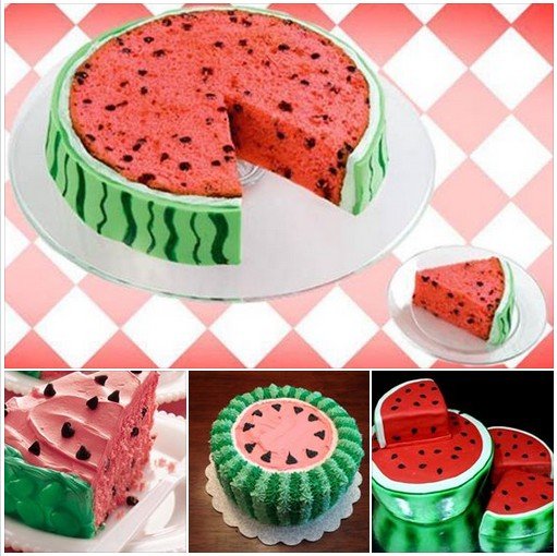 DIY watermelon cake