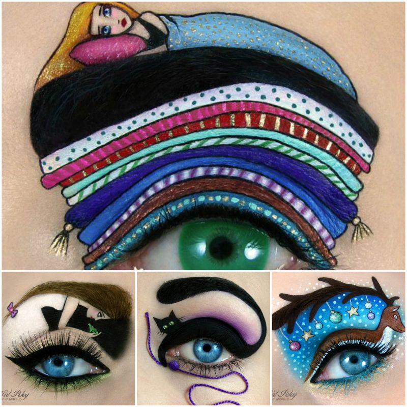 Drawing Eye Makeup Art by Tal Peleg