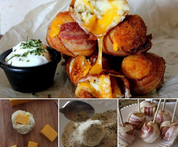 Mash Potato Bacon Bombs diy tutorial