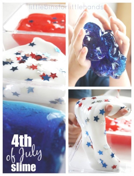 How to DIY Star Spangled Slime!