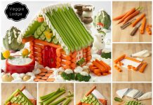 How to DIY Edible Veggie House Salad Veggie Lodge
