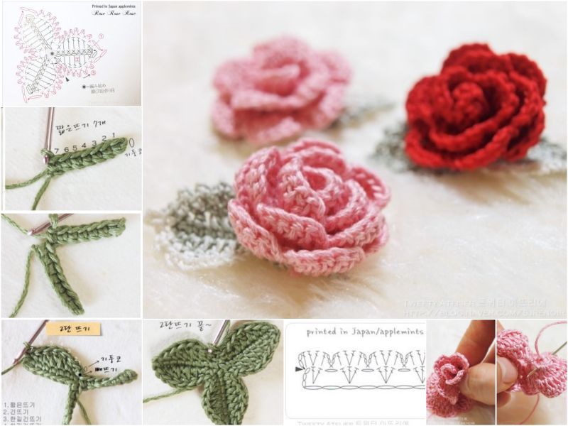 crochet rose