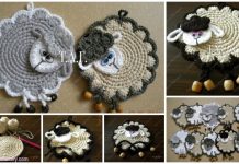 Crochet Lamb Coaster Free Crochet Pattern Crochet Lamb Coaster Free Crochet Pattern