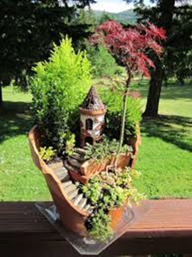 DIY Broken Pots Fairy Garden Tutorial Video
