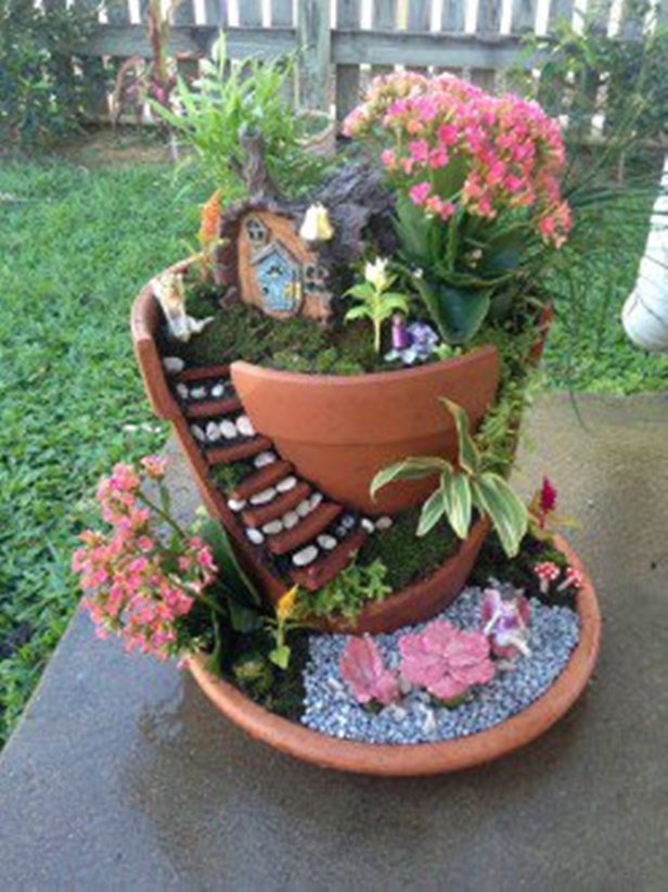 DIY Broken Pots Fairy Garden Tutorial Video