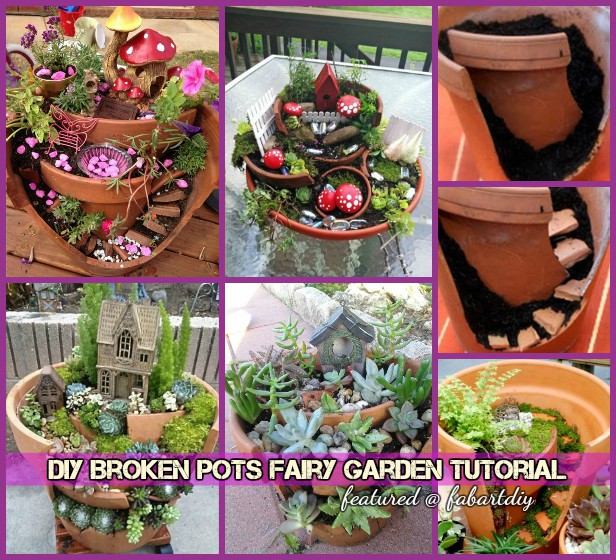 Diy Broken Pots Miniature Fairy Garden Tutorial