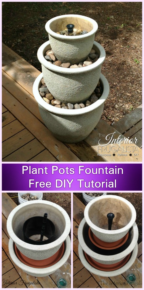 DIY Plant Pots Water Fountain Tutorial