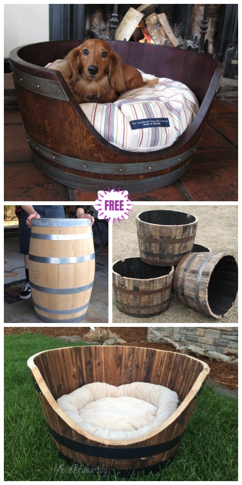 How To Turn A Wine Barrel Into A Dog Bed - DIY Tutorial