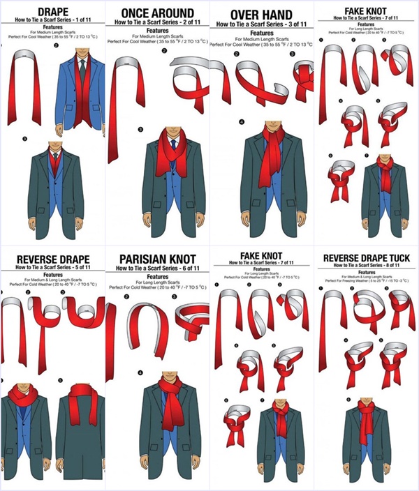 how to tie a scarf