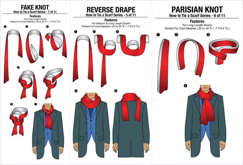 13 Ways to Tie or Wear a Scarf for Men 