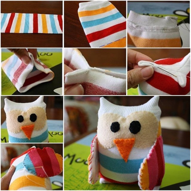 DIY sock owl