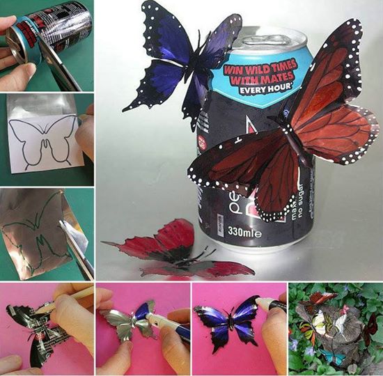 tin can butterflies