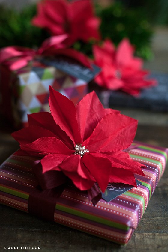 tissue paper poinsettia