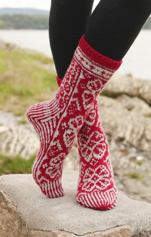 Festive Knitted Socks for Christmas Free Knitting Patterns