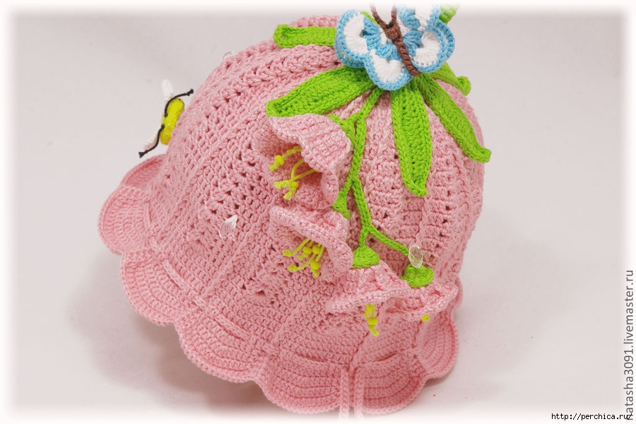 Crochet Girls Bluebell Sun Hat