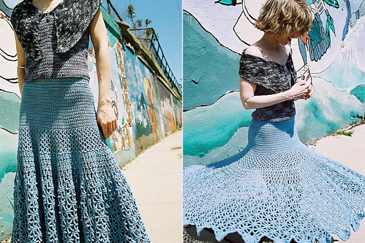 DIY Crochet Spiderweb Skirt