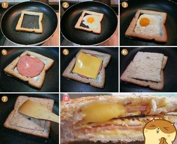 DIY Mega Egg Sandwich for Breakfast