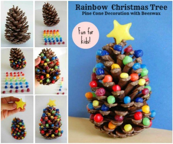 How to DIY Pine Cone Christmas Trees