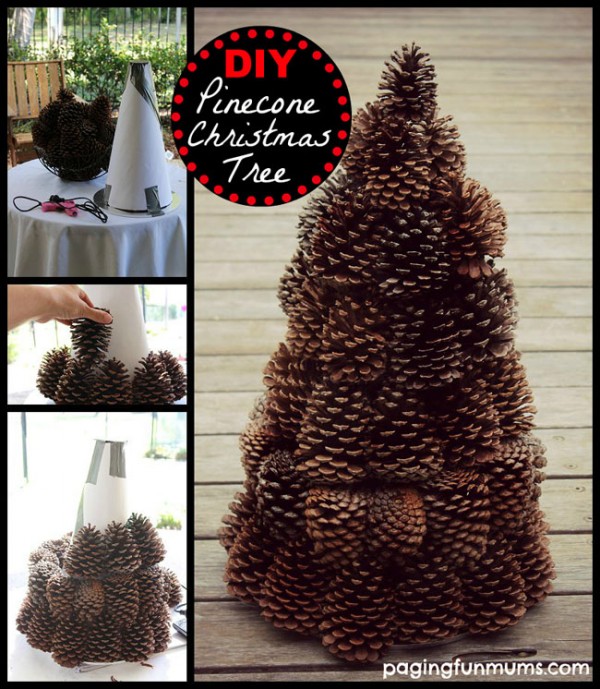 How to DIY Pine Cone Christmas Trees
