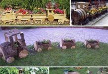 How to DIY Choo Choo Train Planter for Your Garden DIY Wooden Train For Your Garden tutorial