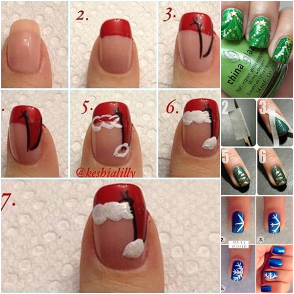 20+ Cutest Christmas Nail Art DIY Ideas - Easy Tutorials