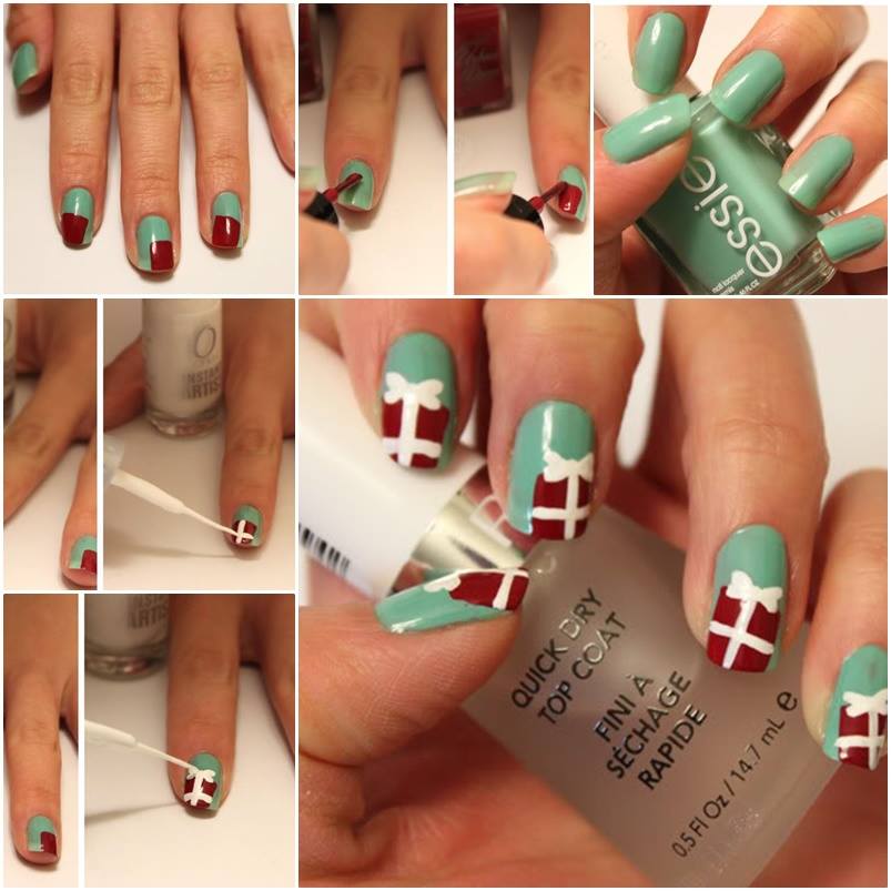 DIY christmas nail art5