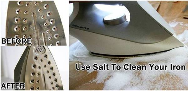 How to Clean Your Iron with Salt