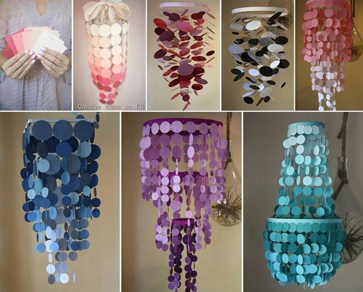 Paint Swatch Chandelier