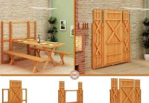 DIY Plans – Space Saving Fold Down Picnic Table Space Saving Fold Down Picnic Table