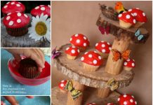 How to DIY Toadstool Cupcake on Fairy Garden Stand DIY Toadstool Cupcake on Fairy Garden Stand
