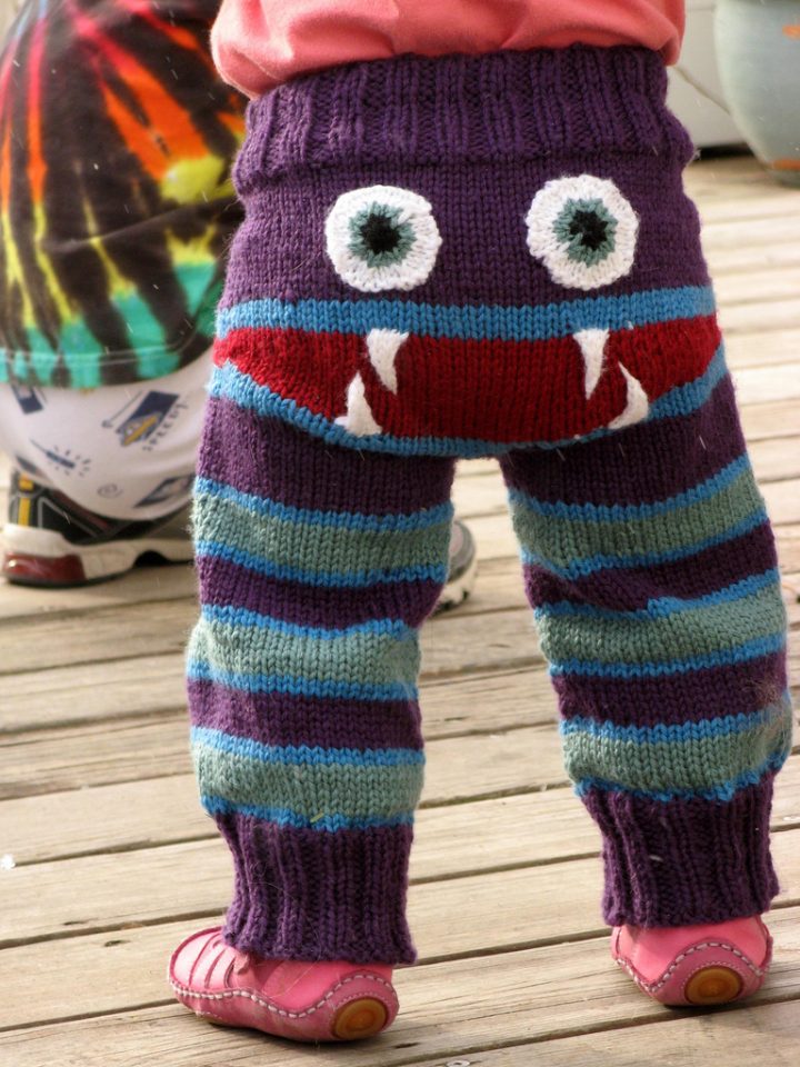 DIY Knit Monster Pants Free Pattern