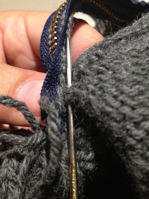 Adding a Zipper to a Sweater 11