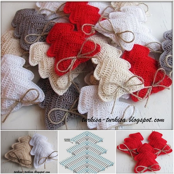 DIY Crochet Christmas Tree Ornament - Free Diagram