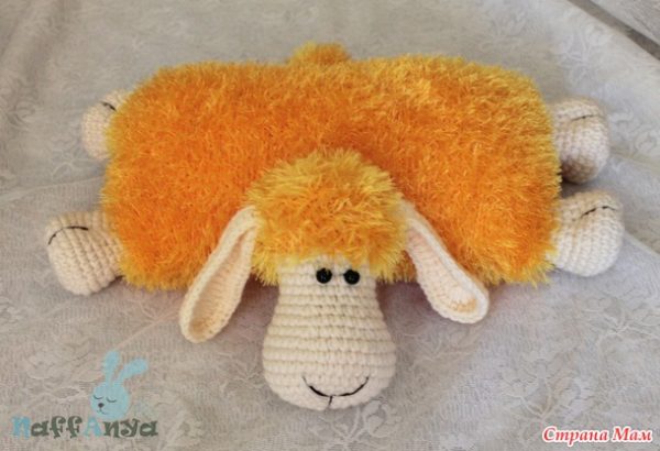 DIY Adorable Crochet Lamb (Sheep) Pillow Free Pattern